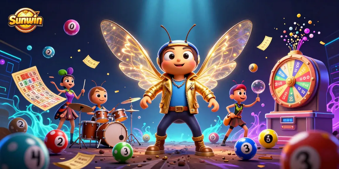 Engage with Sunwin's thrilling lottery experience featuring vibrant elements and dynamic action.