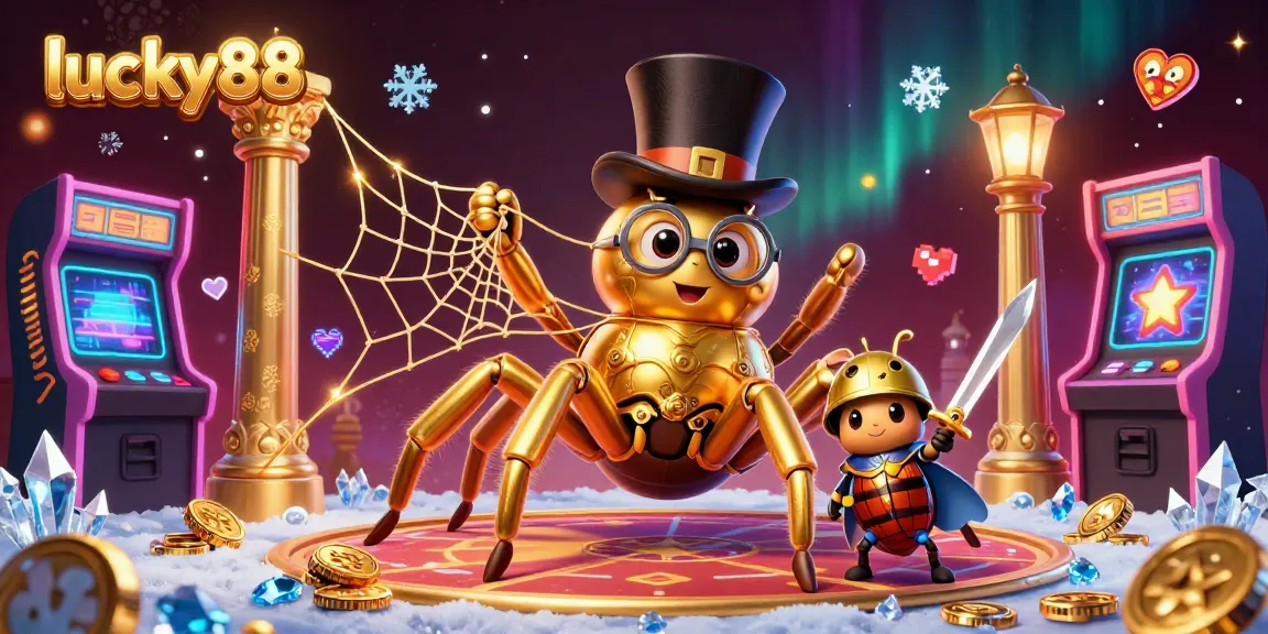 Experience exciting gameplay on lucky88 with colorful characters and vivid casino elements in dynamic illustration.