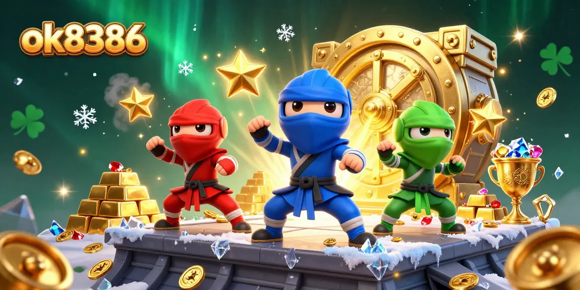 Engage in stylish gameplay at ok8386, featuring synchronized chameleons and golden casino treasures.