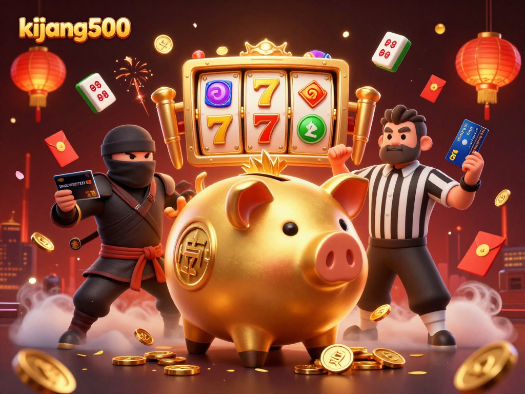 Engage with kijang500 through a vibrant casino scene showcasing rich colors and dynamic characters.