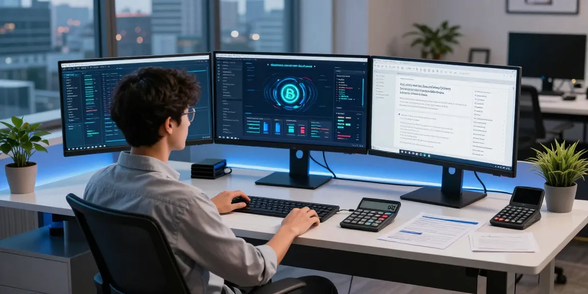 Cybersecurity analyst strategizing to recover lost crypto, showcasing advanced blockchain tools.