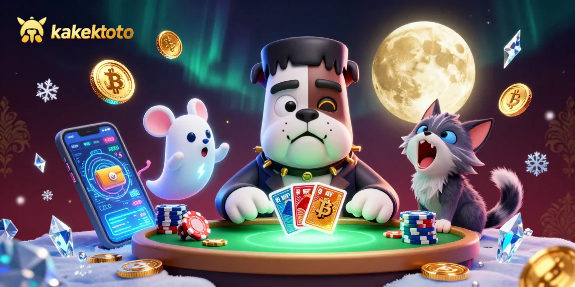 Kakektoto offers a thrilling gaming experience with a spooky casino scene featuring unique characters.