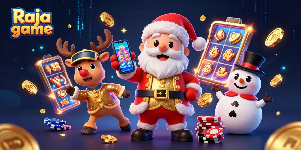 Win with Raja game as Santa and friends celebrate exciting jackpot slots!