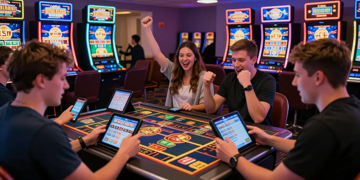 Engaging online casino experience at https://brcs.co.uk with diverse players enjoying credit card games and vibrant atmosphere.