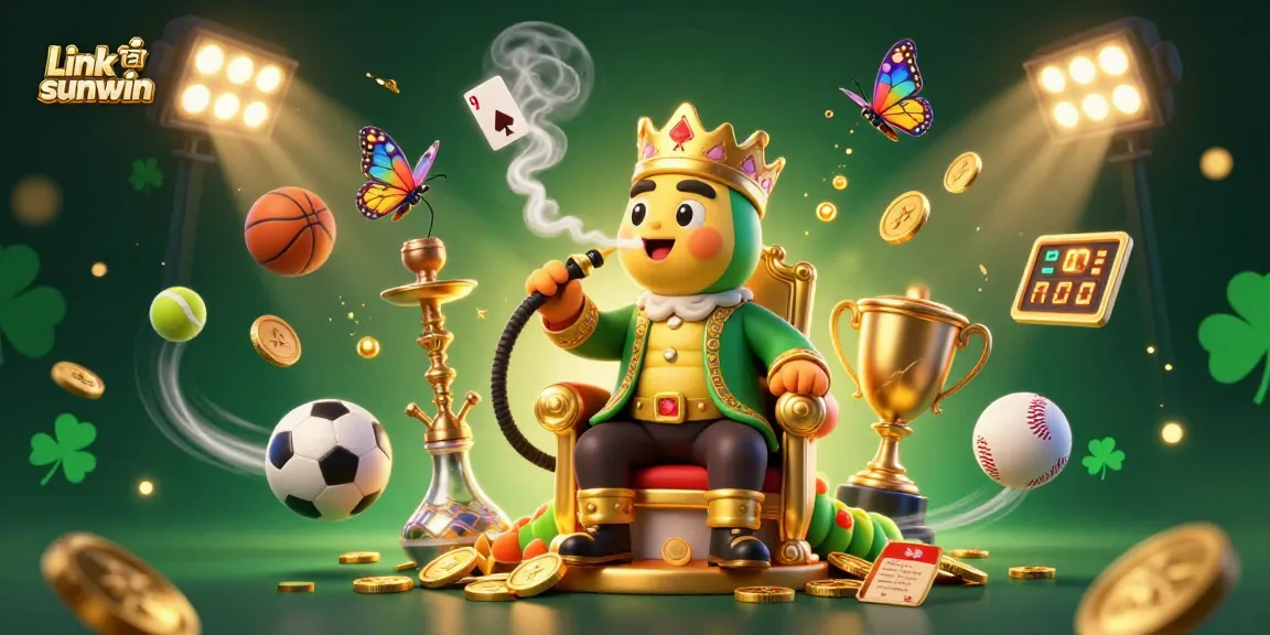Engage with Link tải sunwin for exciting gambling adventures in this vibrant illustration.