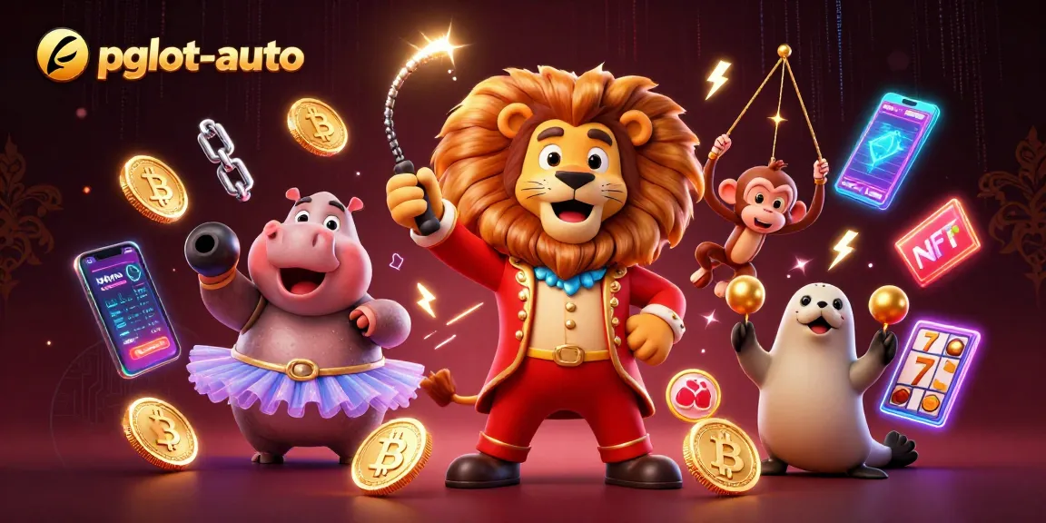 Engage in thrilling gaming with pgslot-auto alongside vibrant characters and crypto elements.