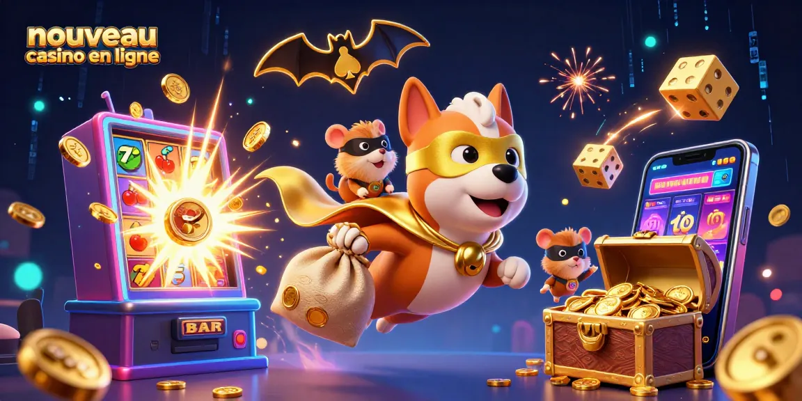 Experience the excitement of nouveau casino en ligne with a vibrant crypto-themed superhero scene.