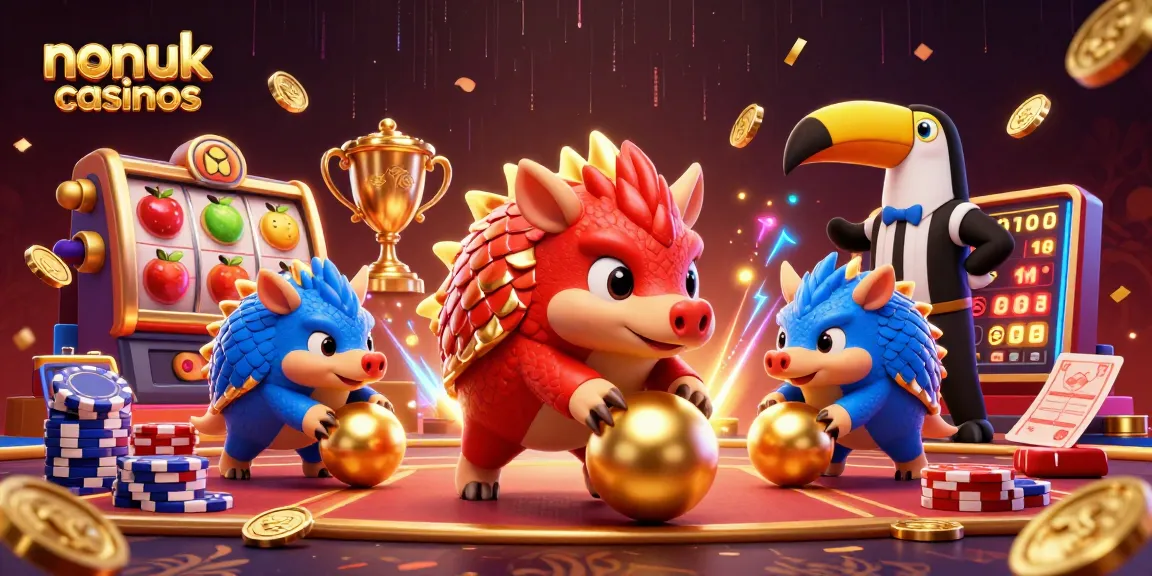 Experience the excitement of non UK casinos with vibrant pangolins and dynamic gambling elements!