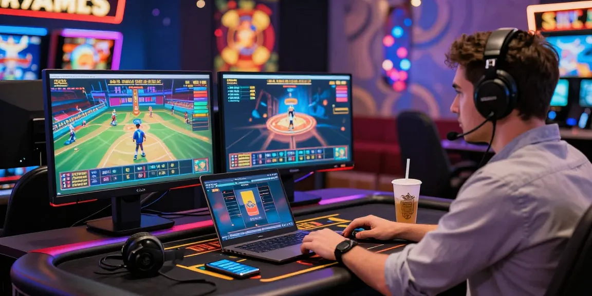 Player enjoying casino non aams experience at an engaging online gaming setup.