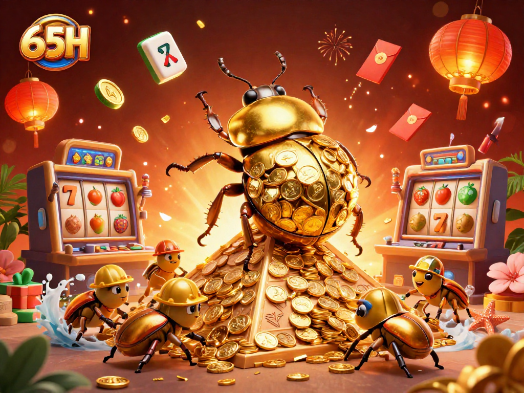 Conquiste prêmios no cassino 65H jogando com sorte, com elementos vibrantes e dinâmicos.