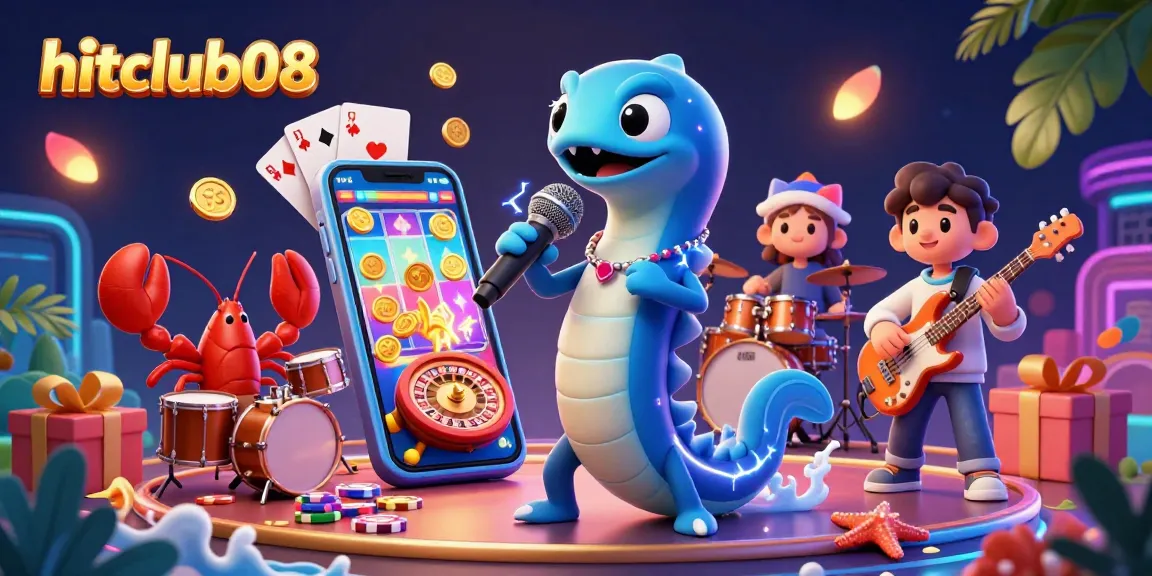 Engage in vivid slot gameplay at hitclub08 with dynamic underwater casino characters and elaborate vibrant graphics.