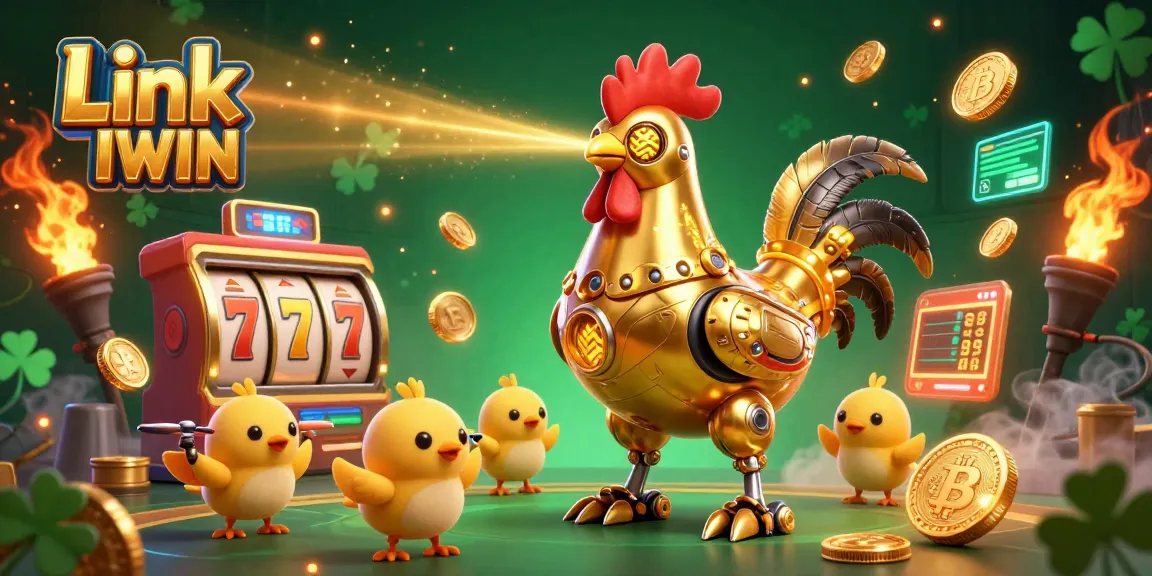 Engage with the exhilarating casino experience using Link IWIN, featuring dynamic characters and vibrant slot elements.