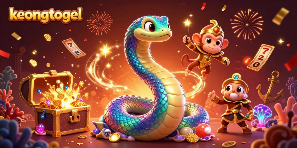 Experience the excitement of keongtogel with colorful slot reels and a vibrant 3D scene