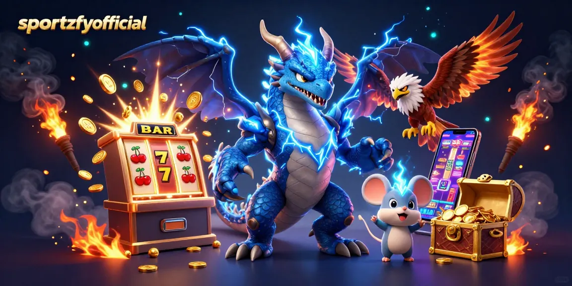 Slot menarik dari sportzfyofficial menampilkan karakter petualangan dan elemen kasino yang seru.