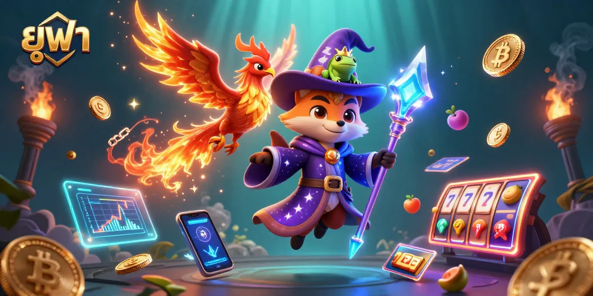 Engage in thrilling ยูฟ่า casino gameplay with vivid 3D characters amid crypto elements.