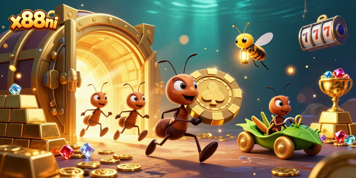 Experience thrilling heist action in x88ni’s vibrant casino adventure with ants and treasure