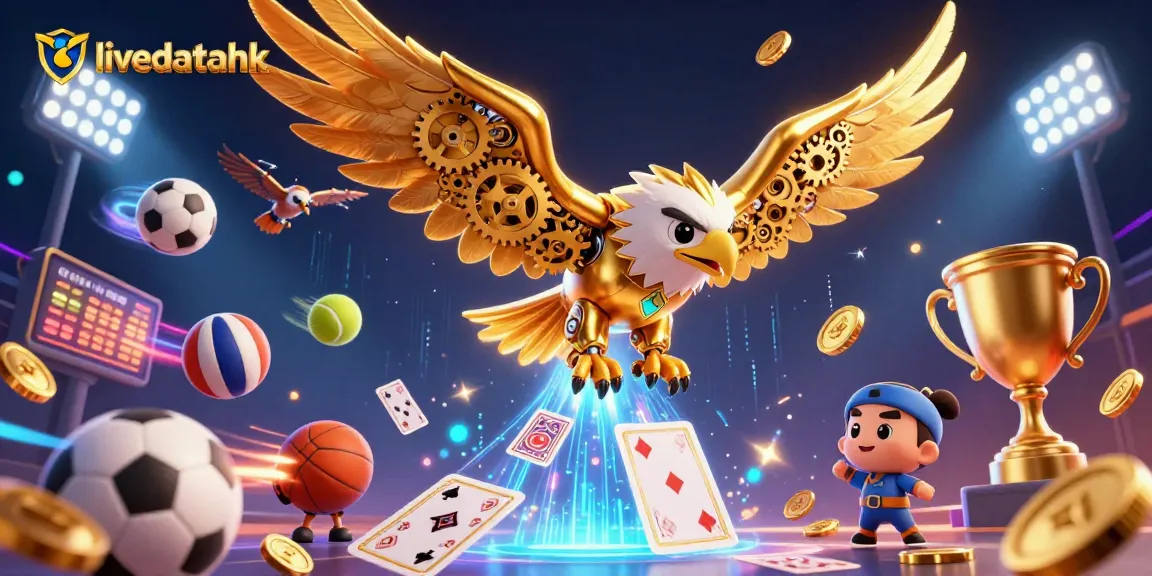 Mengamati hasil langsung Livedatahk dengan ilustrasi permainan kasino 3D yang menarik.