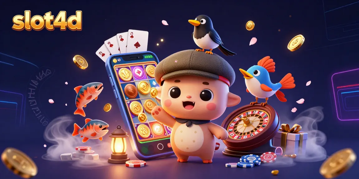Engage with slot4d's dynamic gaming world featuring animated elements and vibrant characters.