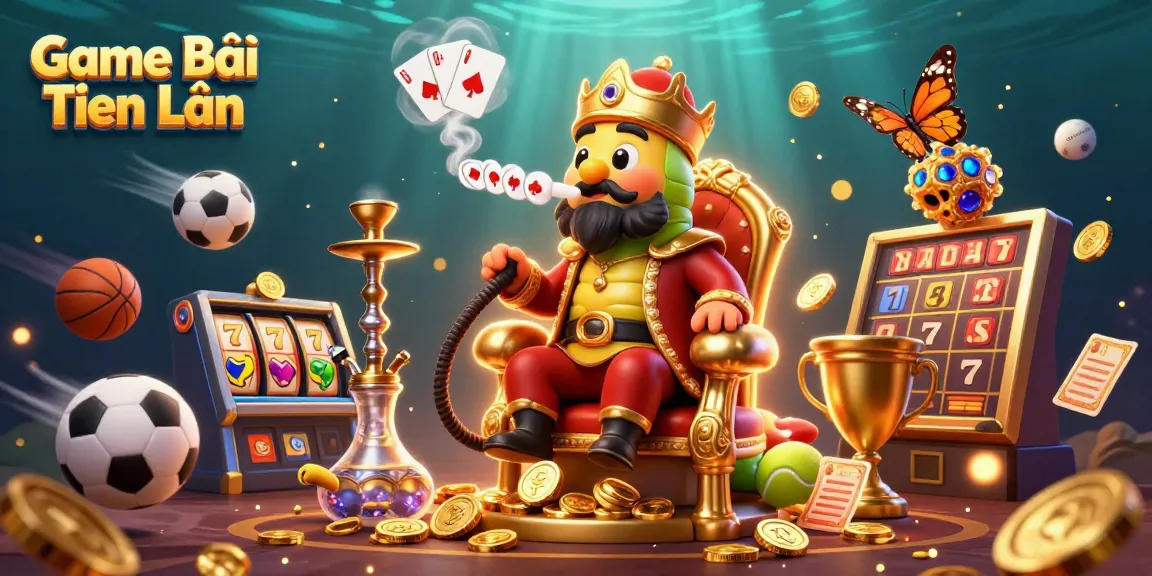 Experience Game Bài Tiến Lên with vibrant characters and dynamic gambling elements in an engaging 3D scene.