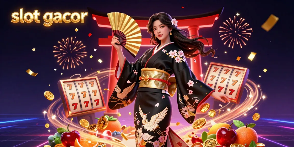 Rasakan kemenangan mendebarkan dengan slot gacor, menampilkan gulungan slot yang cerah, konfeti, dan simbol keberuntungan dalam adegan 3D yang hidup.