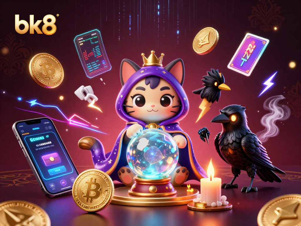 Experience thrilling bk8 gaming with animated characters and dynamic crypto gaming elements.