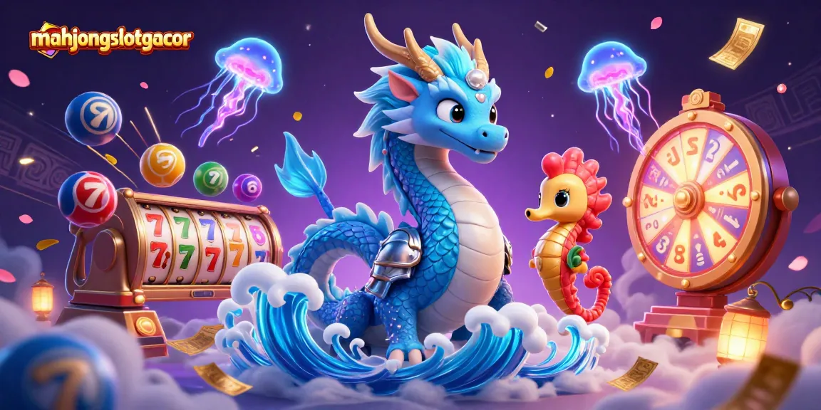 Experience thrilling gameplay with mahjongslotgacor’s vibrant slot action featuring a water dragon and seahorse.