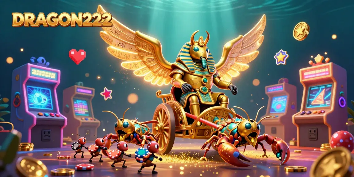 Experience the thrills of DRAGON222 with vibrant slot themes and stunning visuals in this immersive gaming scene.