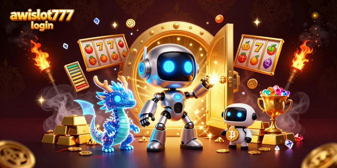 Experience the excitement of awslot777 login with vibrant characters and dynamic slot gaming elements.