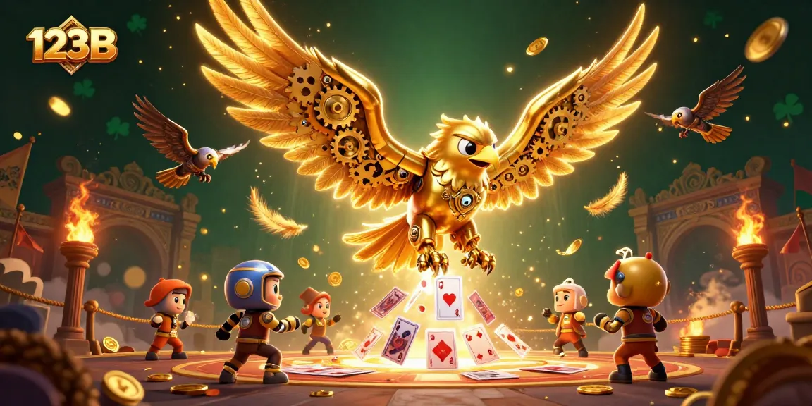 Experience thrilling wins at 123B with a vibrant illustration of casino excitement.