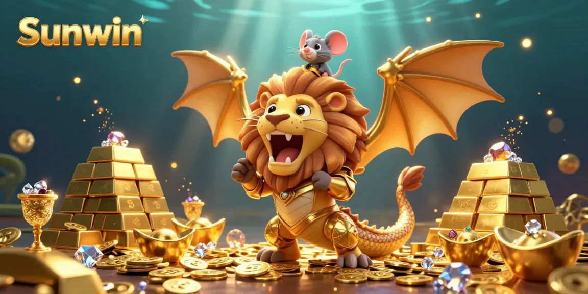 Experience the adventure with Sunwin's dynamic chimeras and treasure-filled gaming atmosphere.