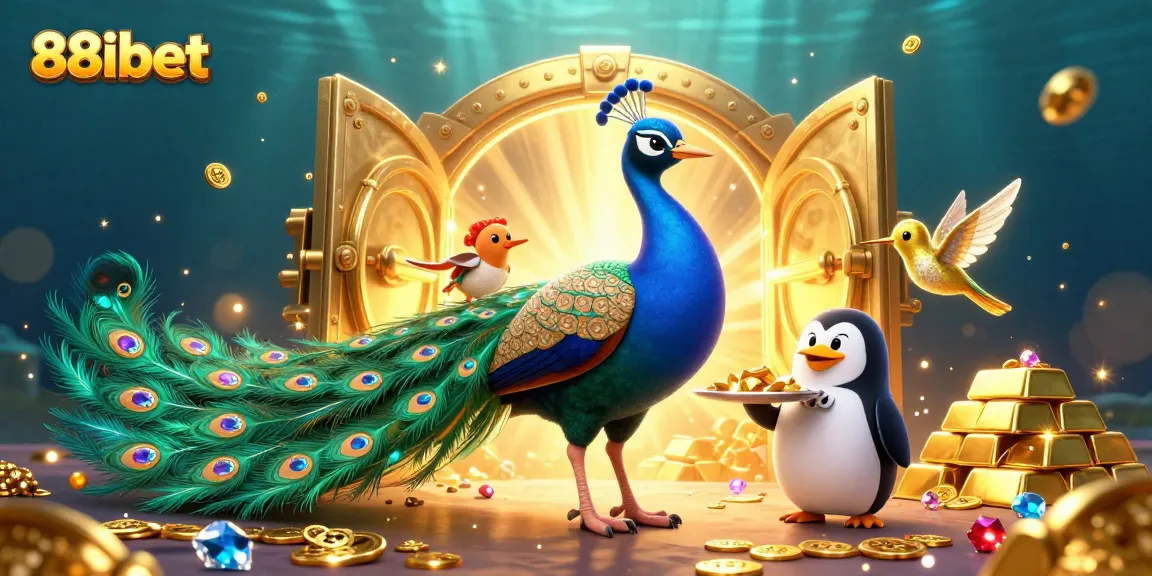 Experience the thrilling world of 88ibet with luxurious gaming illustrations showcasing rich treasures.