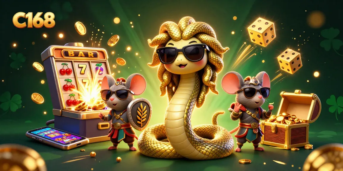 C168 players enjoy an engaging casino experience with colorful slot machines and exciting game elements.