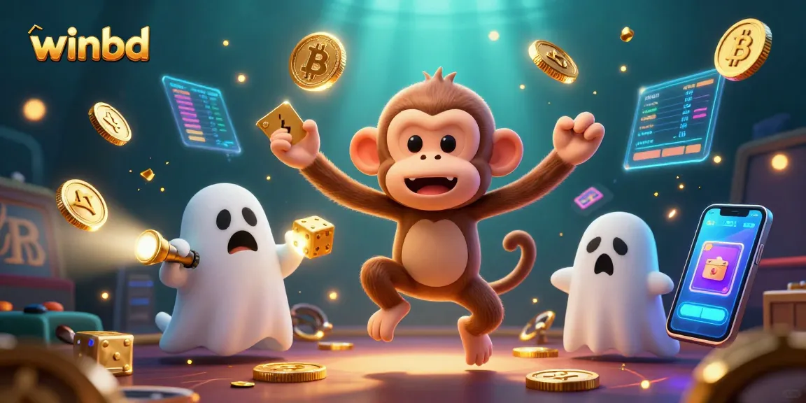 Engage in thrilling gaming adventures with winbd, featuring a playful poltergeist monkey and a ghost-hunter puppy.