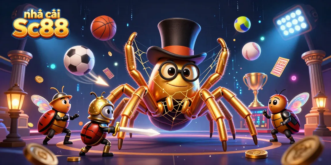 Experience the dynamic world of nhà cái Sc88 with colorful sports elements and game excitement.