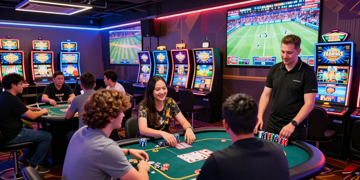 Exciting online gaming environment showcasing lotus365 with diverse players engaging at colorful tables.