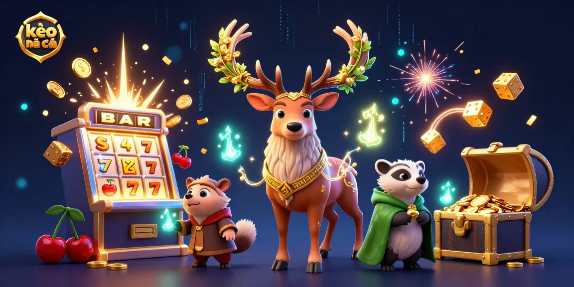 Engage with kèo nhà cái through a vibrant 3D illustration depicting sports betting excitement with dynamic gaming elements.