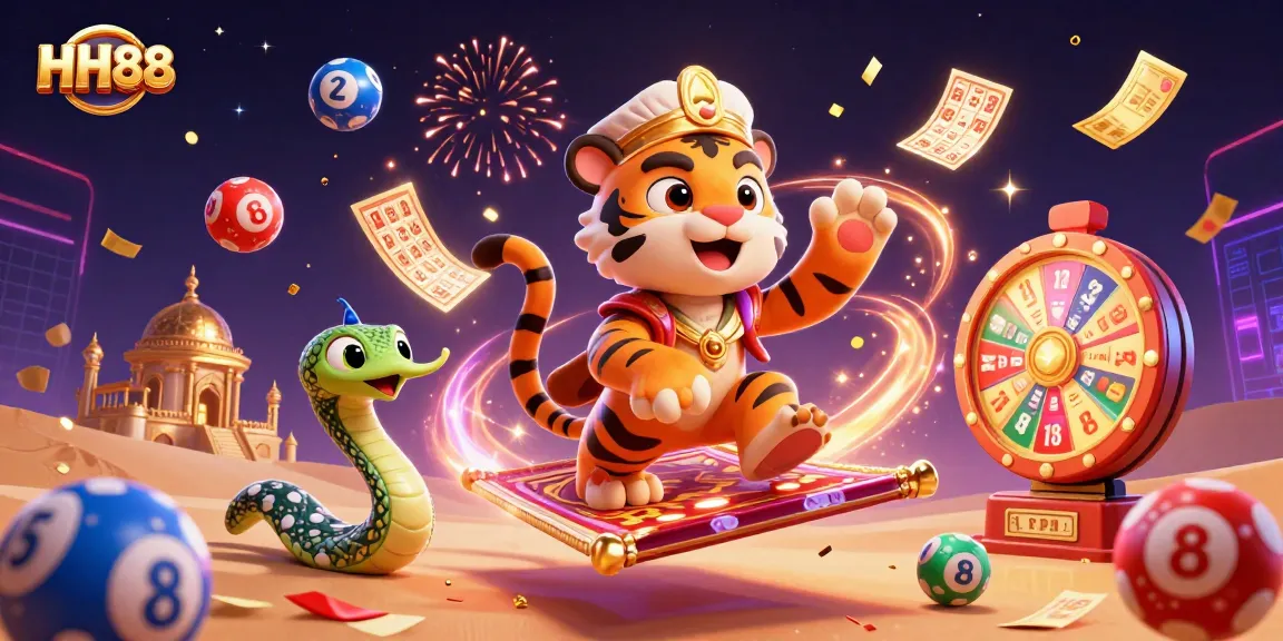 Catch the excitement of HH88 gaming in this dynamic, celebratory casino scene.