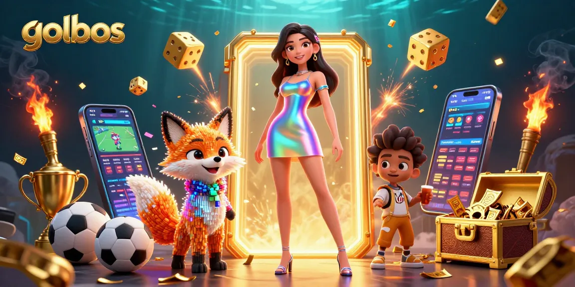 Win big with golbos at the vibrant sportsbook, featuring exciting betting action and colorful game elements.