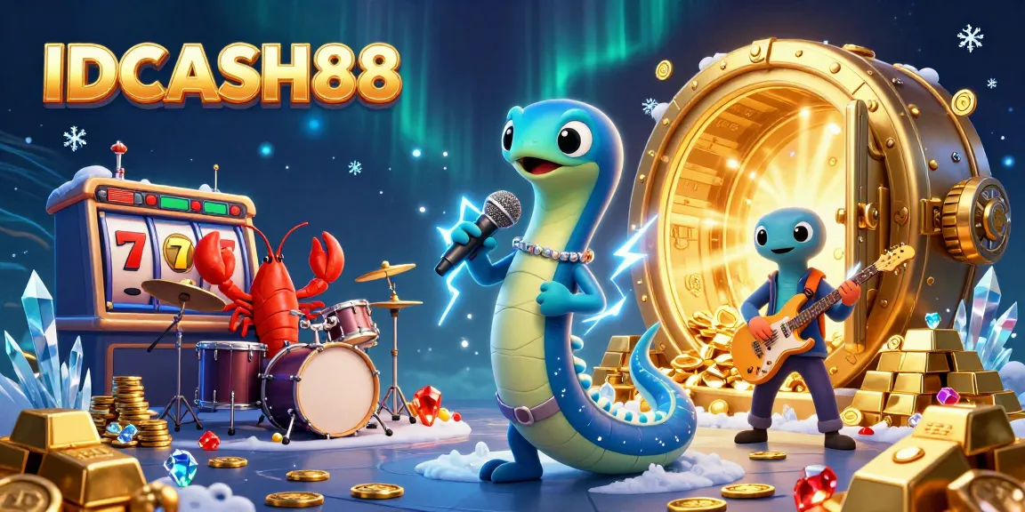 Spin winning slots at IDCASH88 in a vibrant underwater casino scene filled with treasures.