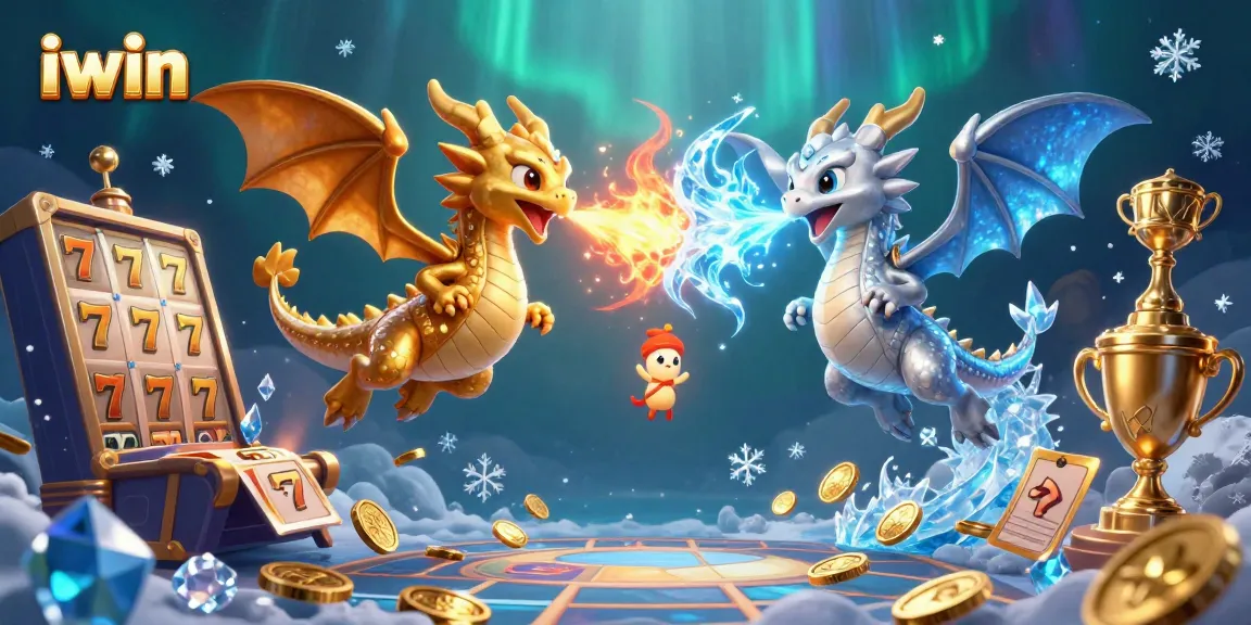 Win exciting jackpot games with iwin featuring vibrant dragons and enchanted casino elements.