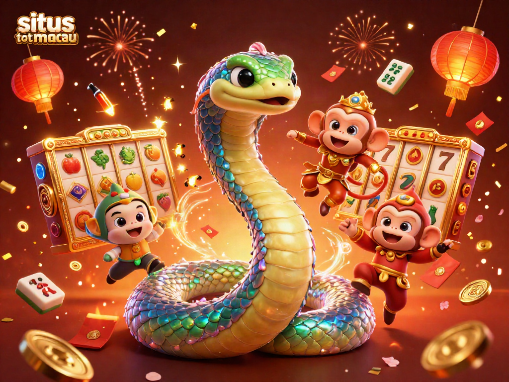 Mengakses situs toto macau dengan slot online yang berwarna-warni dan meriah.
