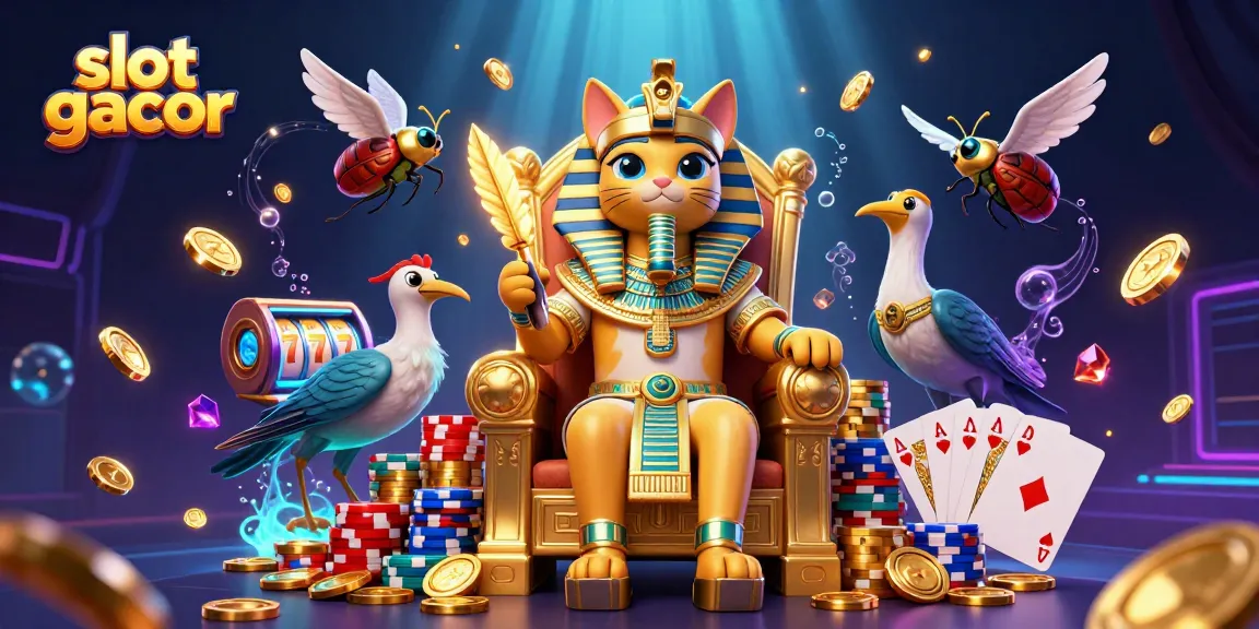 Putar gulungan slot gacor dan lepaskan jackpot dalam suasana kasino yang dinamis dan cerah ini.