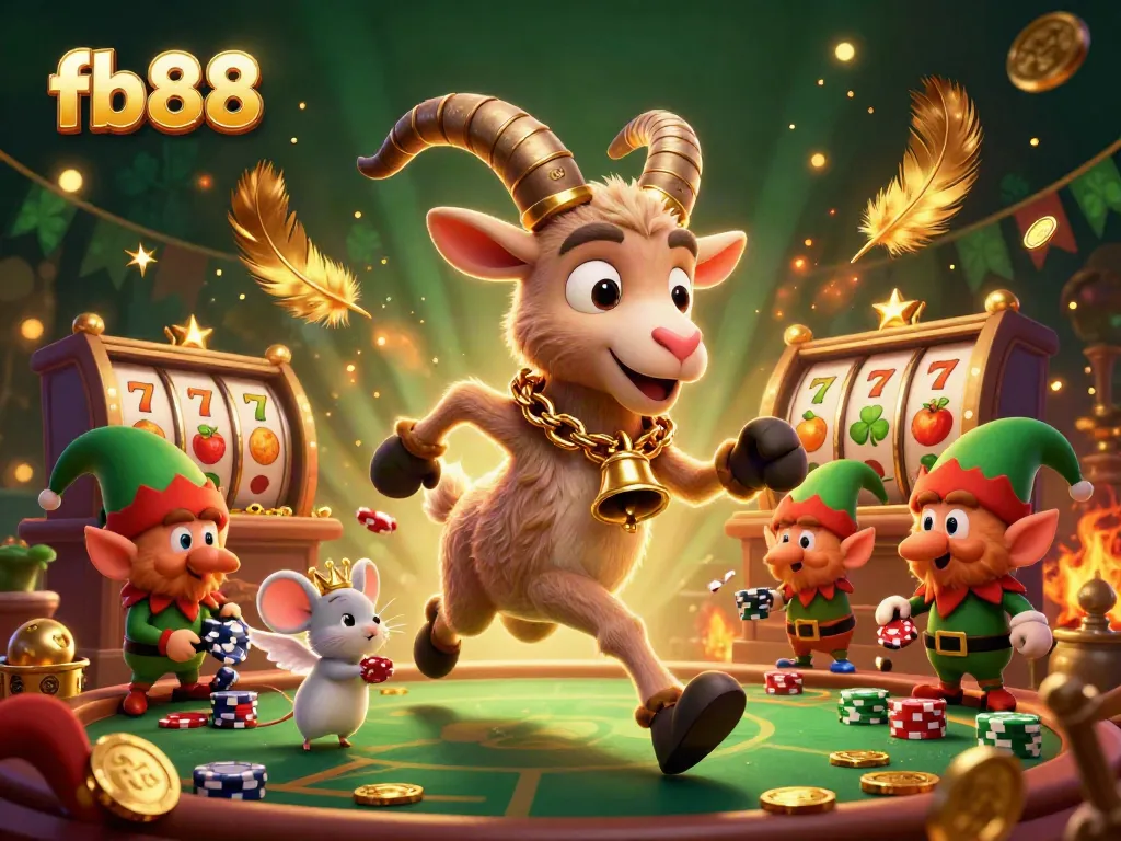 Experience thrilling moments at fb88 casino while interacting with fun characters in a vibrant scene.