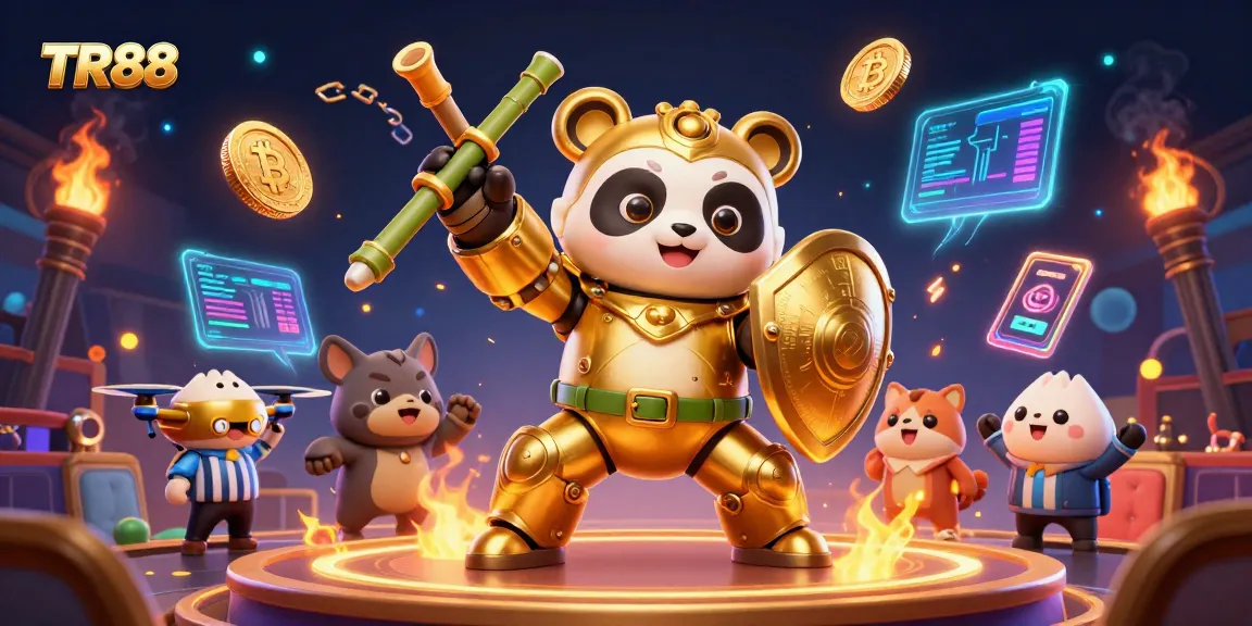 Experience thrilling gambling action at TR88 with vibrant 3D characters and dynamic casino elements.