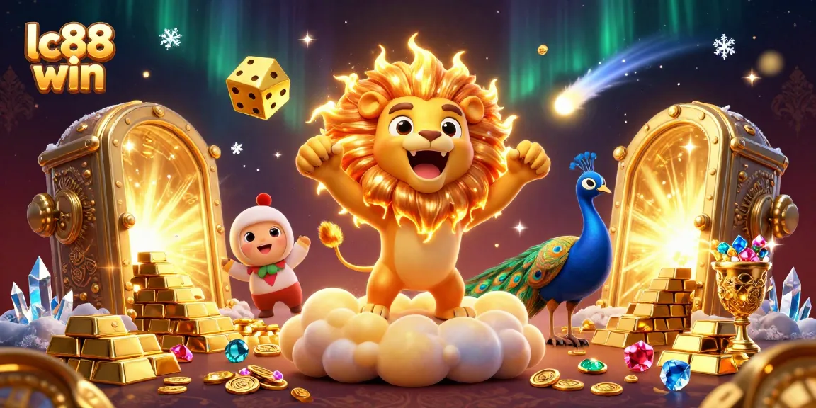 Experience the thrill of lc88 win with vibrant casino elements and a dazzling 3D design.