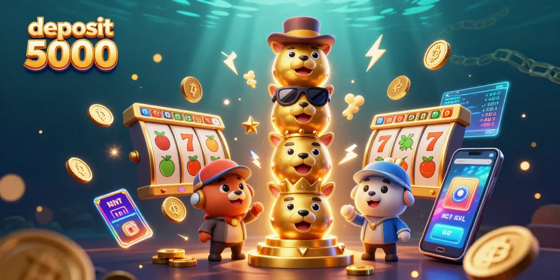 Play exciting slots with deposit 5000 and explore jackpot possibilities in this vibrant casino scene.