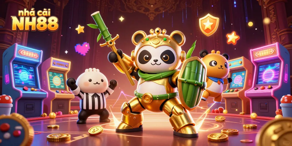 Experience the excitement of nhà cái NH88 with dynamic gambling scenes and vibrant casino elements.