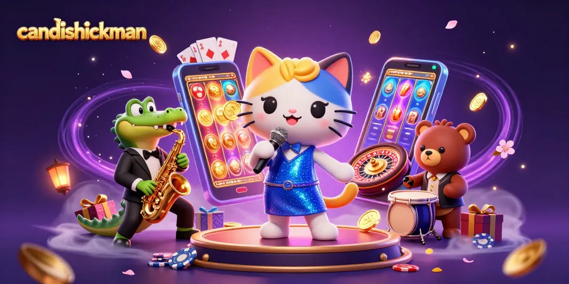 Watch candishickman entertain at the casino stage with vibrant gambling visuals!