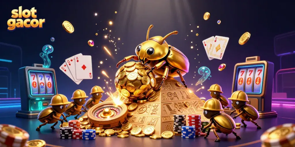 Catch the excitement of slot gacor with golden coins, vibrant gameplay, and high-stakes action!