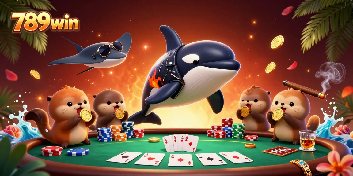Join the excitement of 789win with vibrant sea characters and rich poker elements.